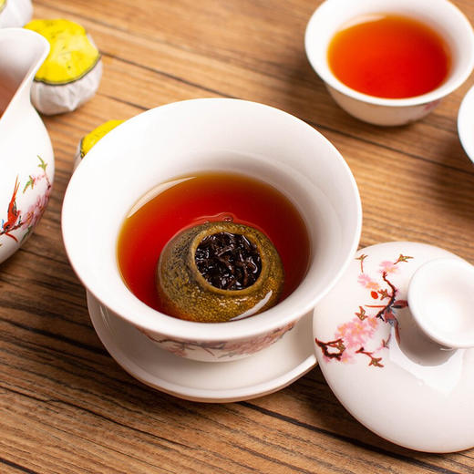 佛冈森深宝 新会小青柑普洱茶250克 黄罐装 正宗新会传统天然生晒工艺 柑普茶宫廷熟茶叶礼盒 橘普茶桔普茶  送礼自用 商品图1