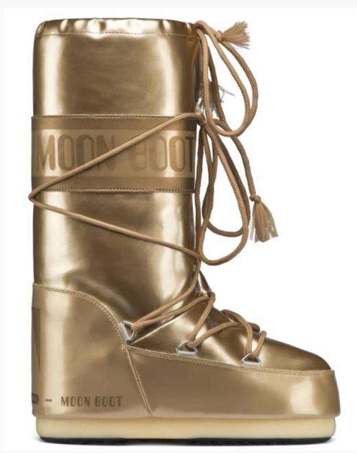 Moon Boots - Vinile Met 女装 雪地靴 金色 商品图1