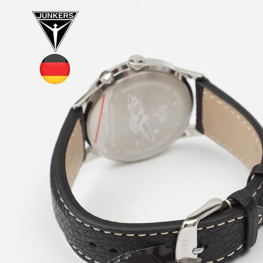 德国JUNKERS荣克 G38 双时区日期真皮表带石英手表6940-4 商品图1