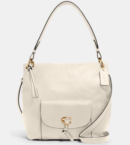 好折扣！Coach新款remi C标鹅卵石牛皮大挎包 27*29cm 商品图4