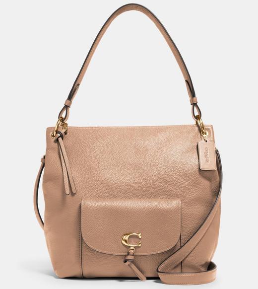 好折扣！Coach新款remi C标鹅卵石牛皮大挎包 27*29cm 商品图0