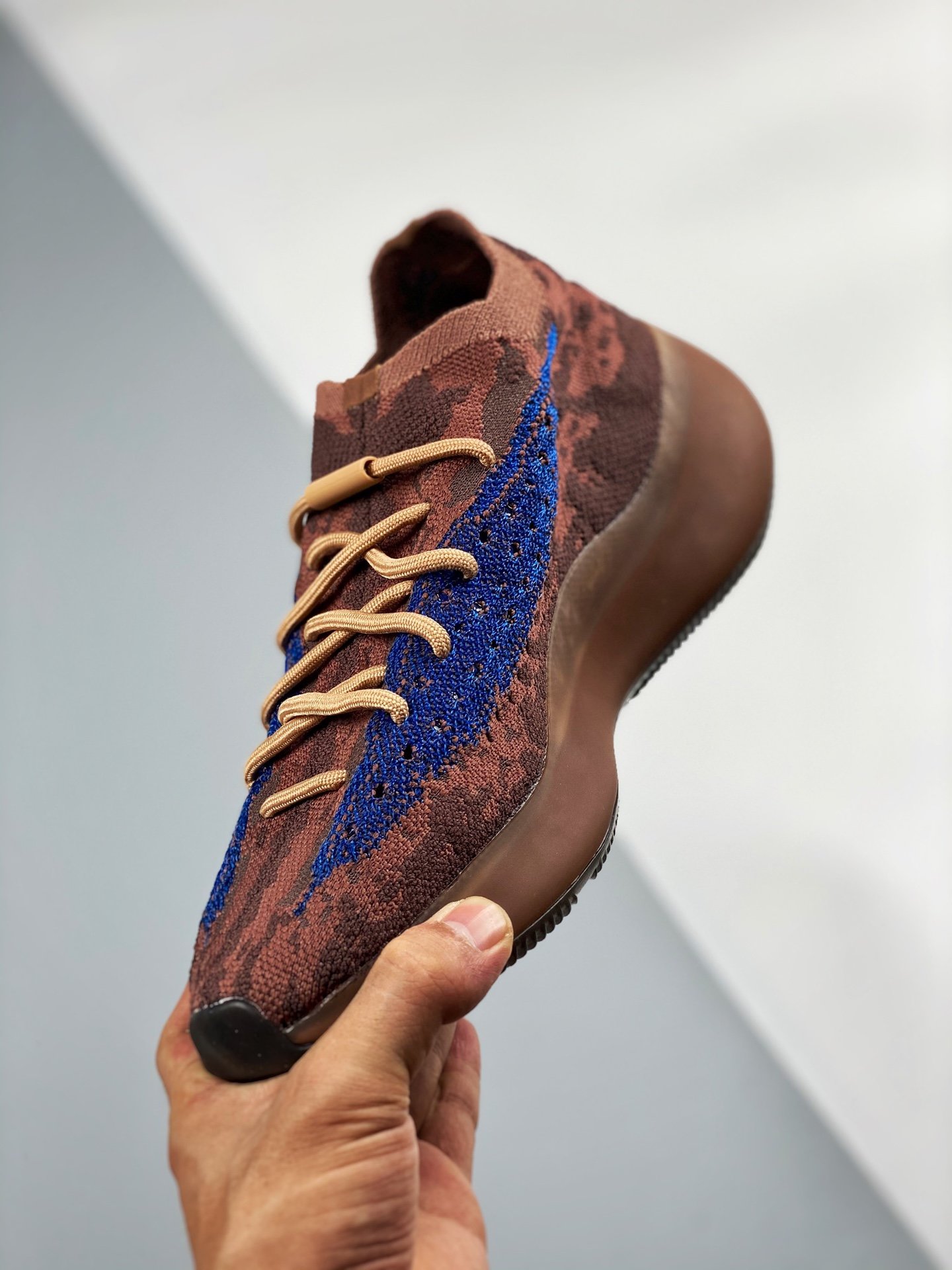 男女鞋adidasyeezy380boostearthly蓝棕跑鞋椰子380v3