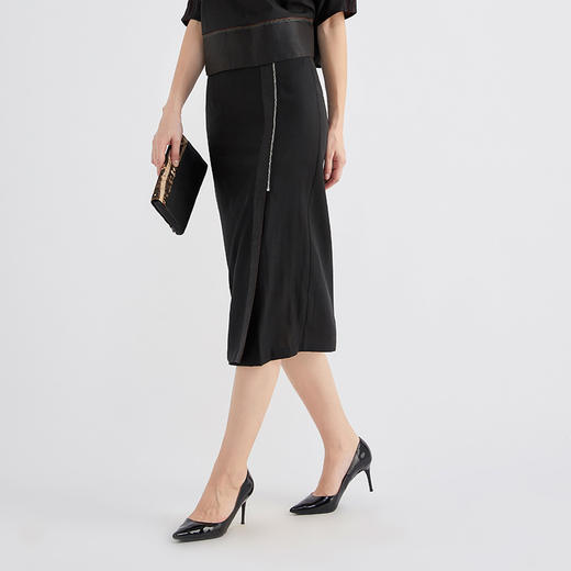 TANGY Collection/天意2020年秋季新品林隐系列莨绸半身裙 商品图2