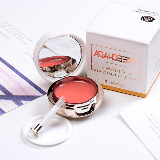 泰国treechada玫瑰精油睡眠唇膜，采用大马士革玫瑰精油，深度滋养，柔润双唇 商品图1