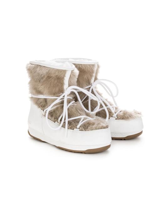 Moon Boots - Monaco Low Fur WP2 女装 雪地靴 白色 商品图1