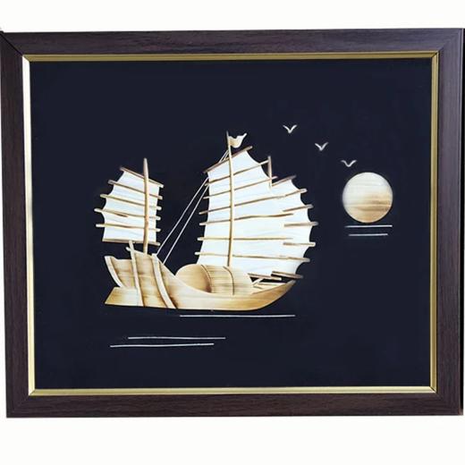 【江南非遗芦苇画】一帆风顺 商品图0