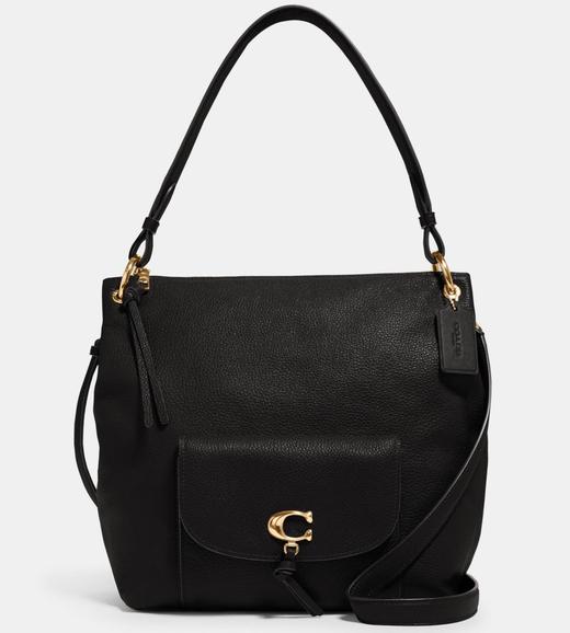 好折扣！Coach新款remi C标鹅卵石牛皮大挎包 27*29cm 商品图3