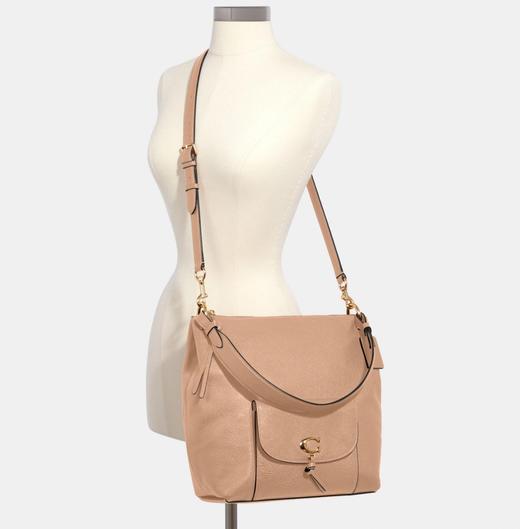 好折扣！Coach新款remi C标鹅卵石牛皮大挎包 27*29cm 商品图1