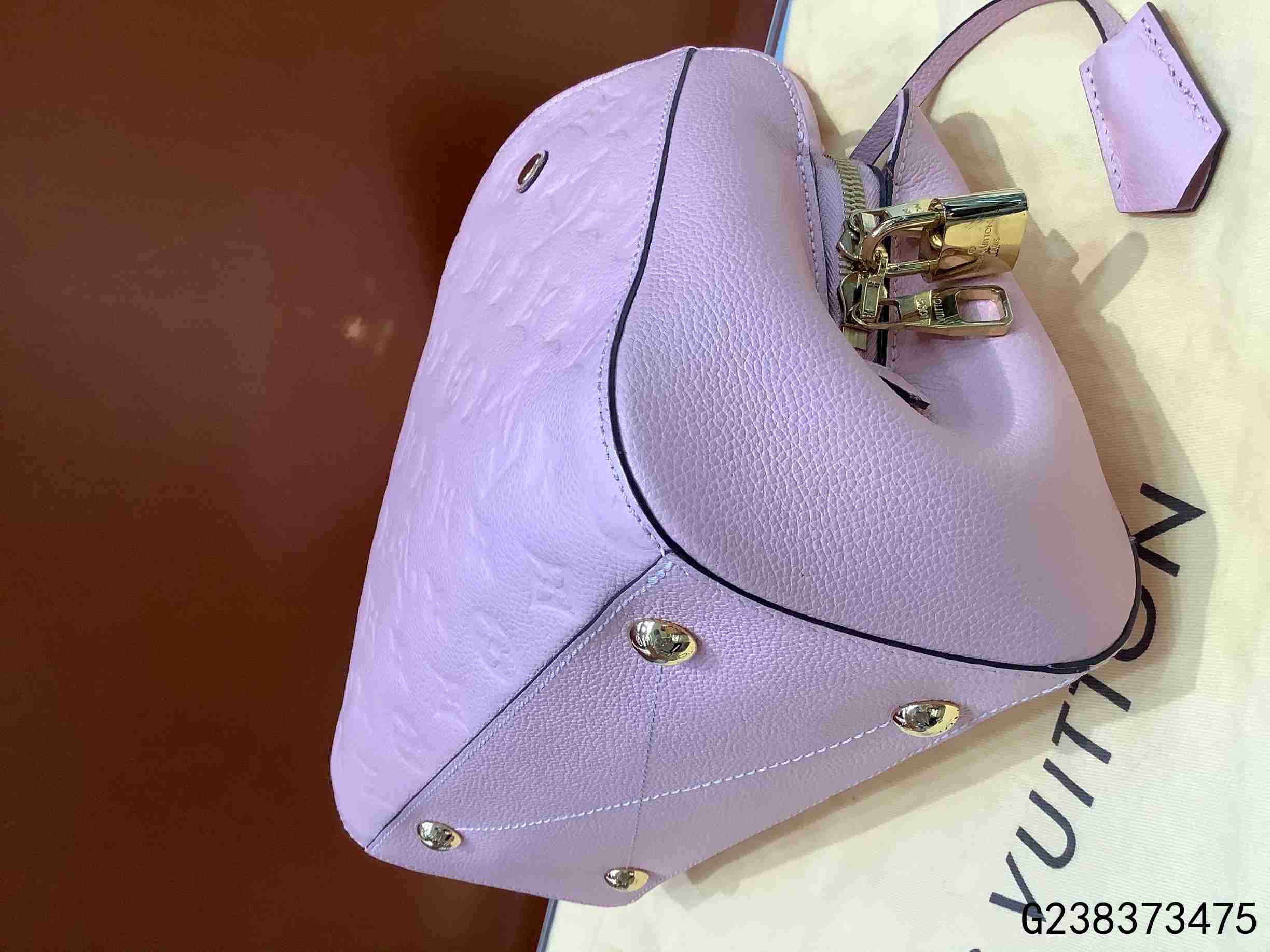 【二手95新】路易·威登montaigne bb 樱花粉手袋