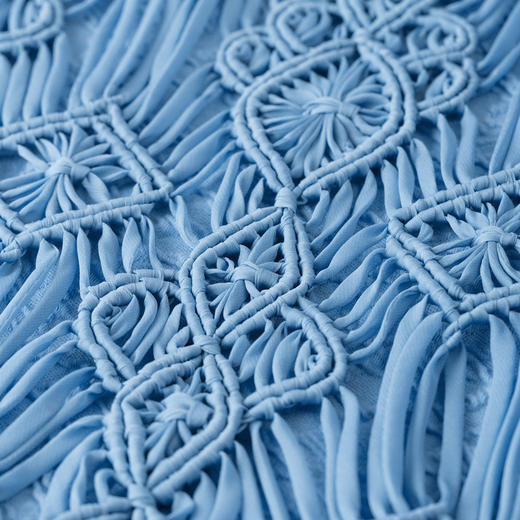 生活在左2020秋冬新款交襟V领宽松显瘦手编流苏连衣裙气质长裙女 商品图3