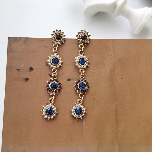 搭配利器丨油画质感 复古长款 耳饰#PA2147 商品图1