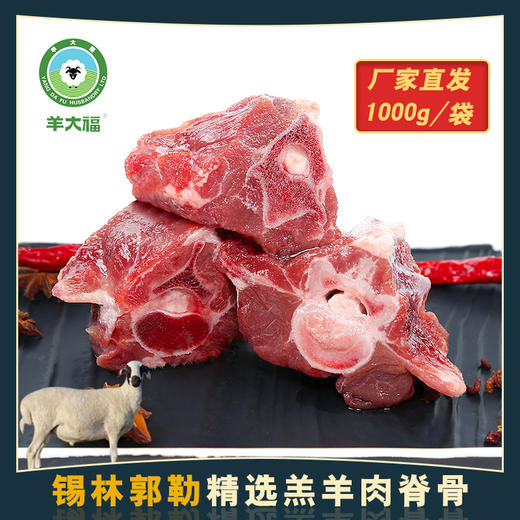 锡盟羔羊肉【羔羊脊骨】1000g装 火锅食材 商品图0