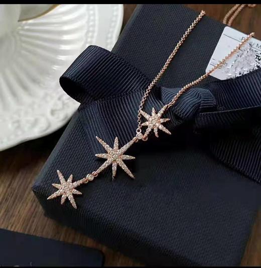 六芒星银项链 商品图0