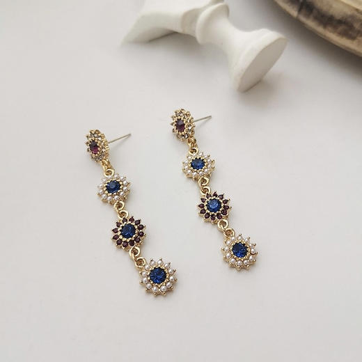 搭配利器丨油画质感 复古长款 耳饰#PA2147 商品图3