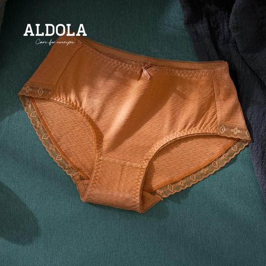 雅黛丽女士内裤纯棉底裆透气亲肤中腰平角裤单条装裤头颜色可选女DYK03054 商品图0