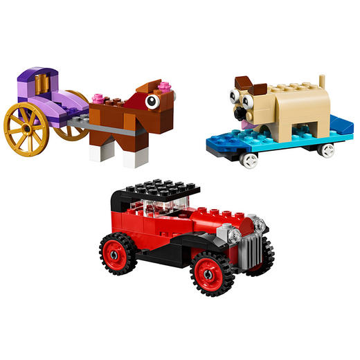 乐高经典多轮创意拼砌篮10715小颗粒玩具礼物礼盒4岁 拼插积木