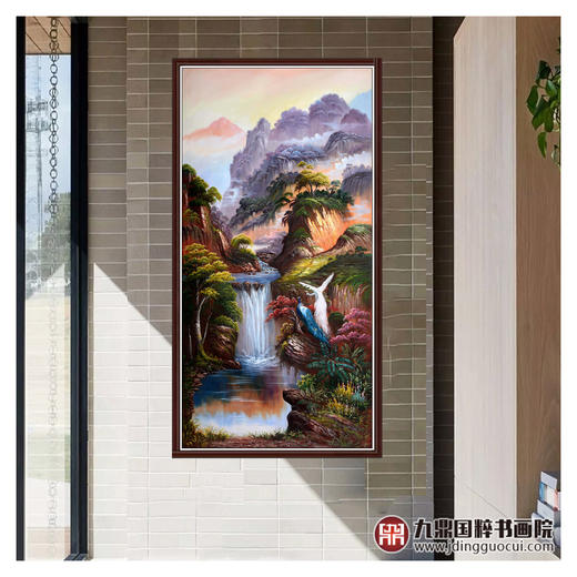 郑一坡《山水油画》80×160cm 油画竖幅作品 餐厅/茶室/卧室挂画 商品图2