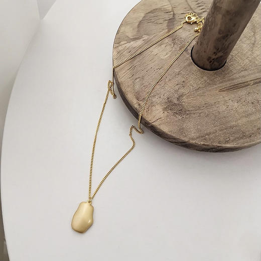 搭配利器丨哑金异型金属 毛衣链#PA2148 商品图4