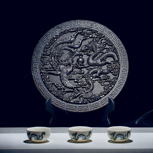 【买就送茶架！】武夷岩大红袍龙凤呈祥茶饼  宫廷特级 1000g/饼 中秋节送礼佳选 商品图6