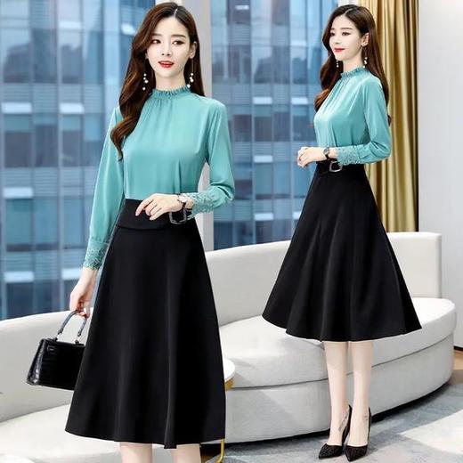 WZNH-HBLJRA8211韩版淑女时髦两件套 商品图3