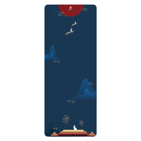 2020国庆款【月明秋思】裸感丝绒超大尺寸多功能铺巾（75*190）