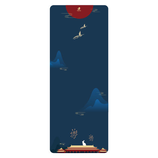 2020国庆款【月明秋思】裸感丝绒超大尺寸多功能铺巾（75*190） 商品图0