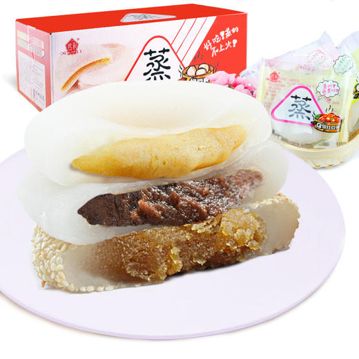 【糯米糍粑然利冰皮绿豆爽5斤装】糕点心蒸麻薯糬干吃汤圆零食品 商品图0