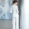 IWY/白色长袖西装阔腿长裤套装CP591 商品缩略图3