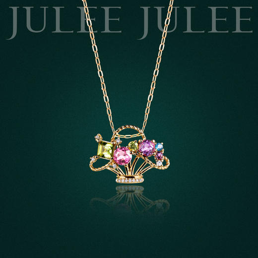 【缤纷】【21天定制】JULEEJULEE茱莉茱莉 18K金  钻石 戒指 吊坠 耳环 套装 商品图4