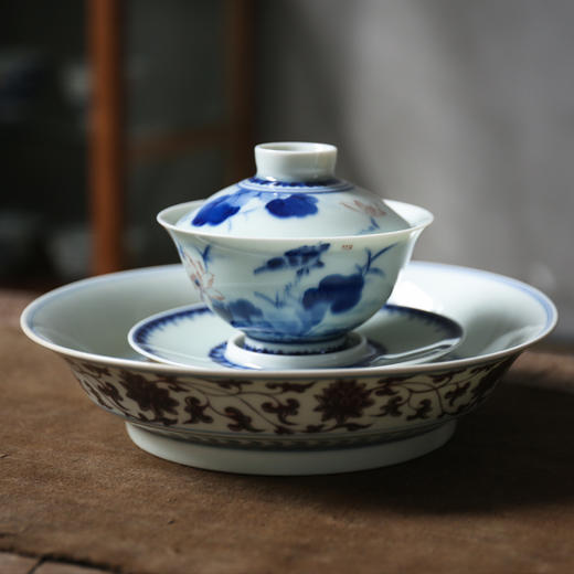 盖碗-荷花池塘盖碗 商品图4