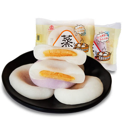 【糯米糍粑然利冰皮绿豆爽5斤装】糕点心蒸麻薯糬干吃汤圆零食品 商品图1