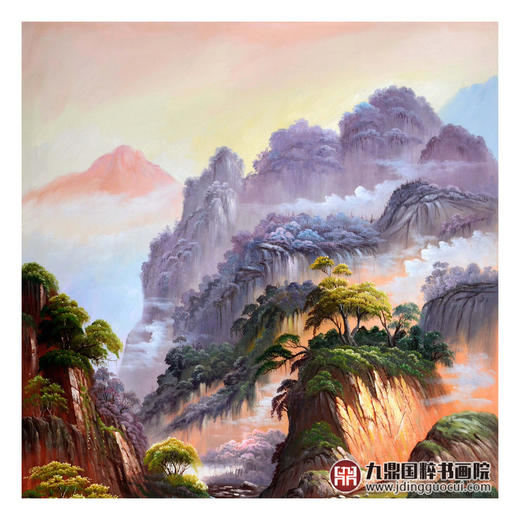 郑一坡《山水油画》80×160cm 油画竖幅作品 餐厅/茶室/卧室挂画 商品图3