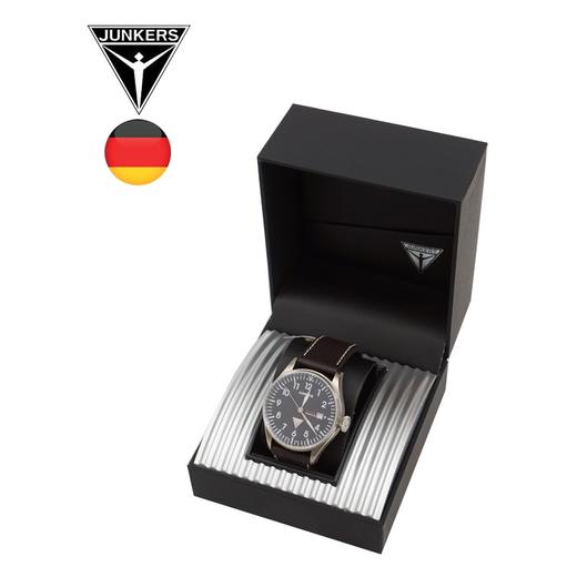 德国JUNKRE荣克 飞行员系列大表冠 日期机械自动表6156-2 商品图5