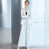 IWY/白色长袖西装阔腿长裤套装CP591 商品缩略图2