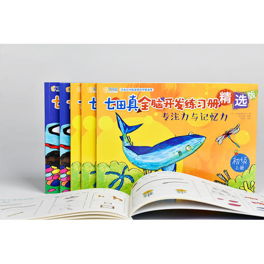 七田真全脑开发练习册：专注力与记忆力+数学与逻辑思维：初级（套装6） 商品图1