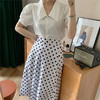 【夏季高腰A字半身裙】碎花裙中长款小雏菊波点裙子 商品缩略图3