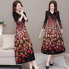 YWE-DQ2051秋新款气质减龄印花连衣裙 商品缩略图0