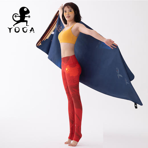 2020国庆款【月明秋思】裸感丝绒超大尺寸多功能铺巾（75*190） 商品图3