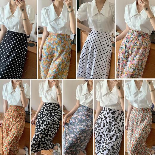 【夏季高腰A字半身裙】碎花裙中长款小雏菊波点裙子 商品图2