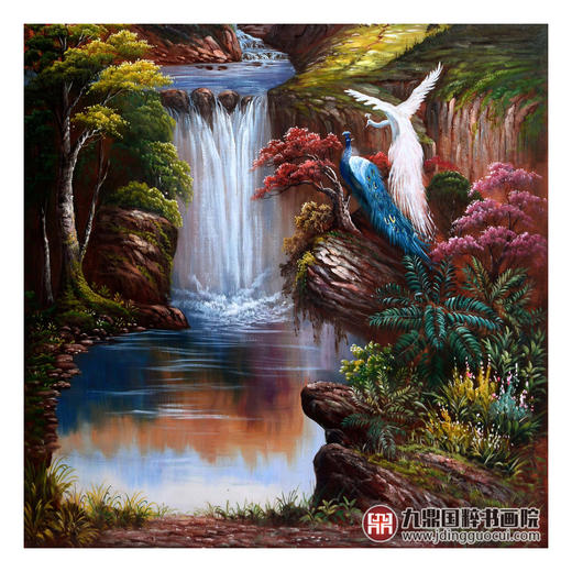 郑一坡《山水油画》80×160cm 油画竖幅作品 餐厅/茶室/卧室挂画 商品图4