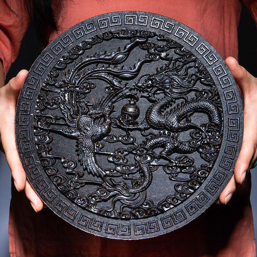 【买就送茶架！】武夷岩大红袍龙凤呈祥茶饼  宫廷特级 1000g/饼 中秋节送礼佳选 商品图0