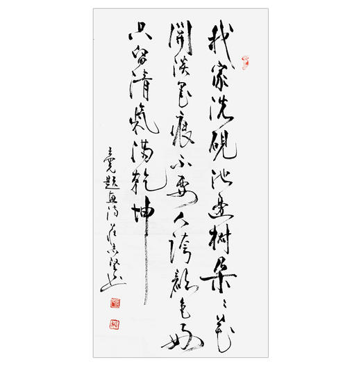 庄志坚-真迹- 书法《录元•王冕-墨梅》 办公室  茶室 书房 商品图2