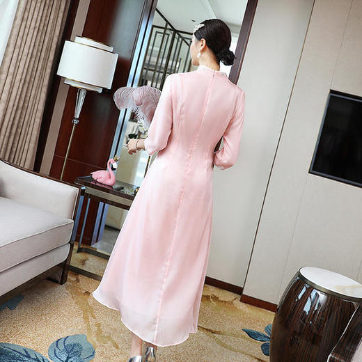 YFN-20156新款中国风复古茶服改良连衣裙 商品图1