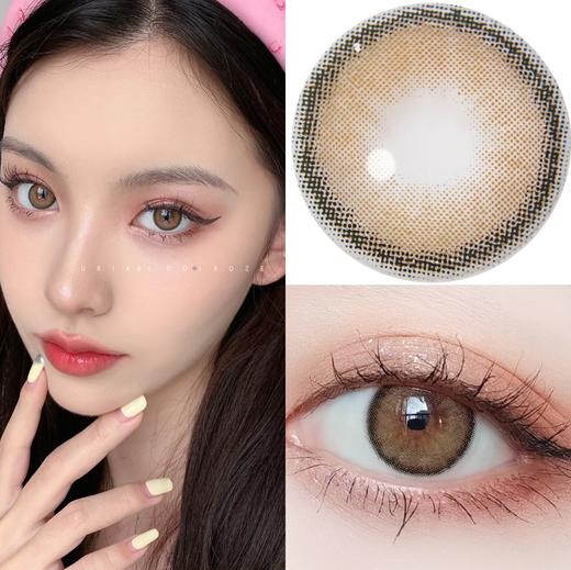 IDOL·半年抛  roze 蜂蜜棕  14.0  日抛/半年抛/年抛三版本！首次尝试混血款的宝宝可以大胆入  不挑人的洋气蜂蜜色！ 韩产含硅0-800度<一副两片> 商品图0