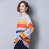 上海旗袍厂PY-30888 秋季新款条纹时尚圆领套头针织衫内搭显瘦潮流气质女毛衣 商品缩略图1