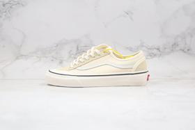 万斯 Vans 半月包头 牛奶白色 米白色 乳白色 真标硫化工艺#升级市面最为正确分离减震EVA鞋垫装置