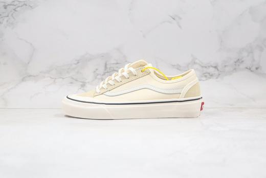 万斯 Vans 半月包头 牛奶白色 米白色 乳白色 真标硫化工艺#升级市面最为正确分离减震EVA鞋垫装置 商品图0