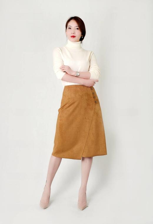 后背撞色系带廓形风衣（附腰带）套装 商品图1