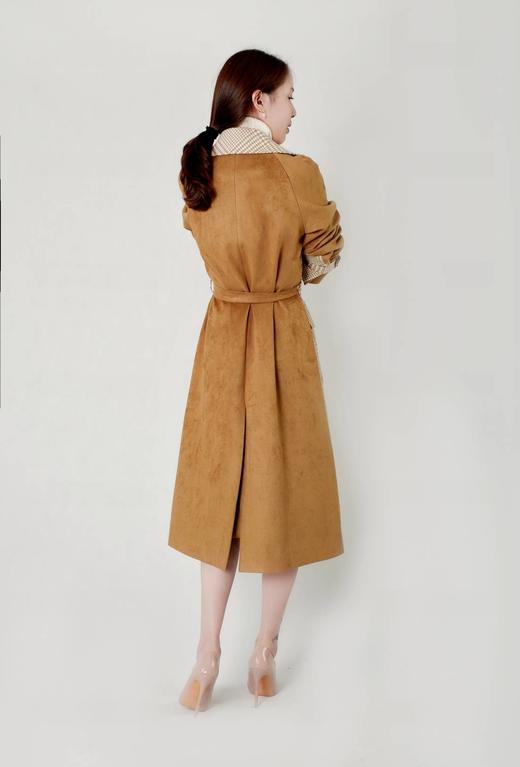 后背撞色系带廓形风衣（附腰带）套装 商品图5