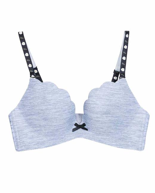 爱美丽趣味煎蛋无托3/4蝴蝶杯中厚海绵模杯文胸